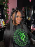 Straight Mink Brazilian HD Lace straight Frontal Wig