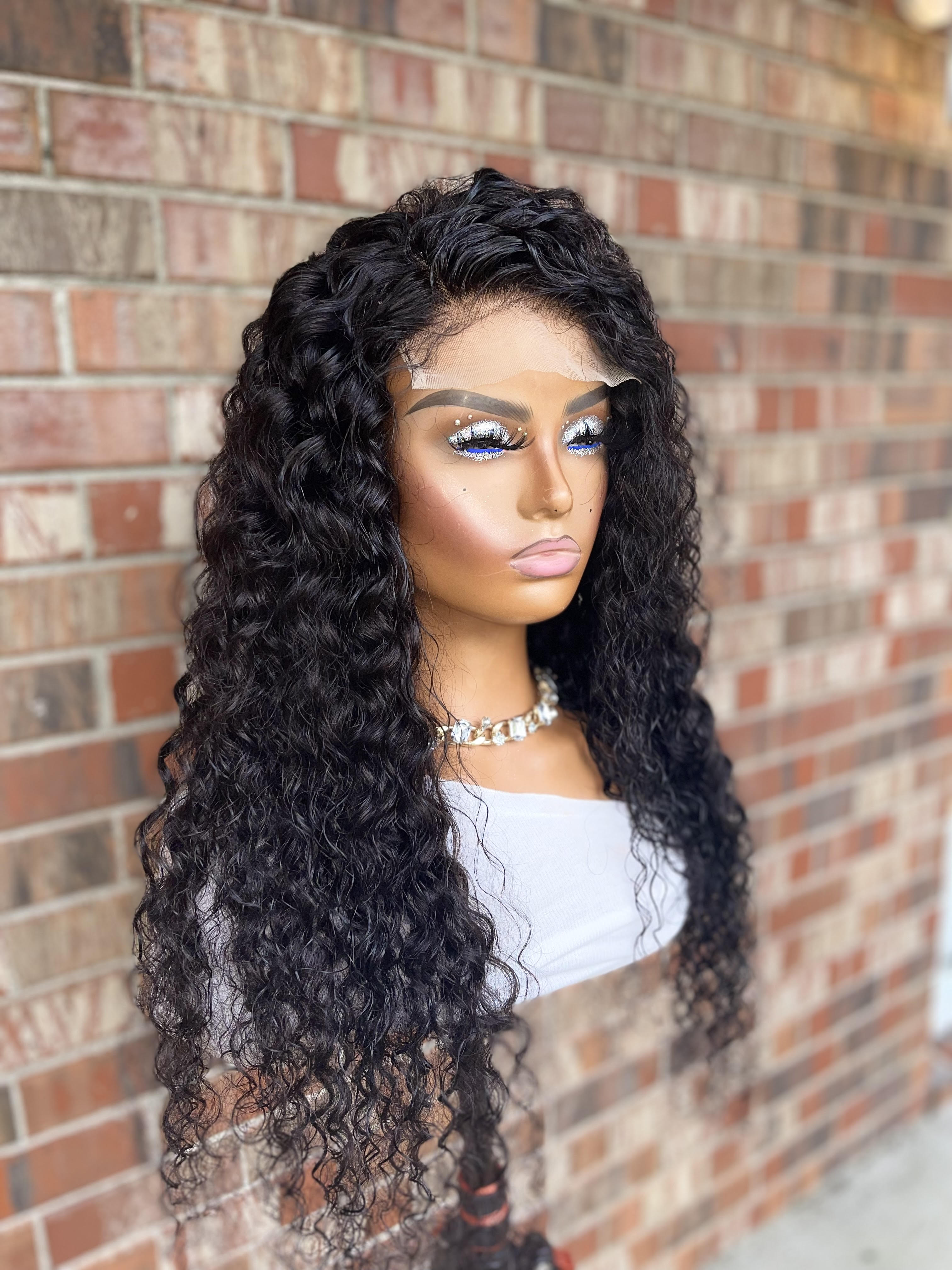 Luxury 5x5 Italian Curly Transparent Lace Closure Wig