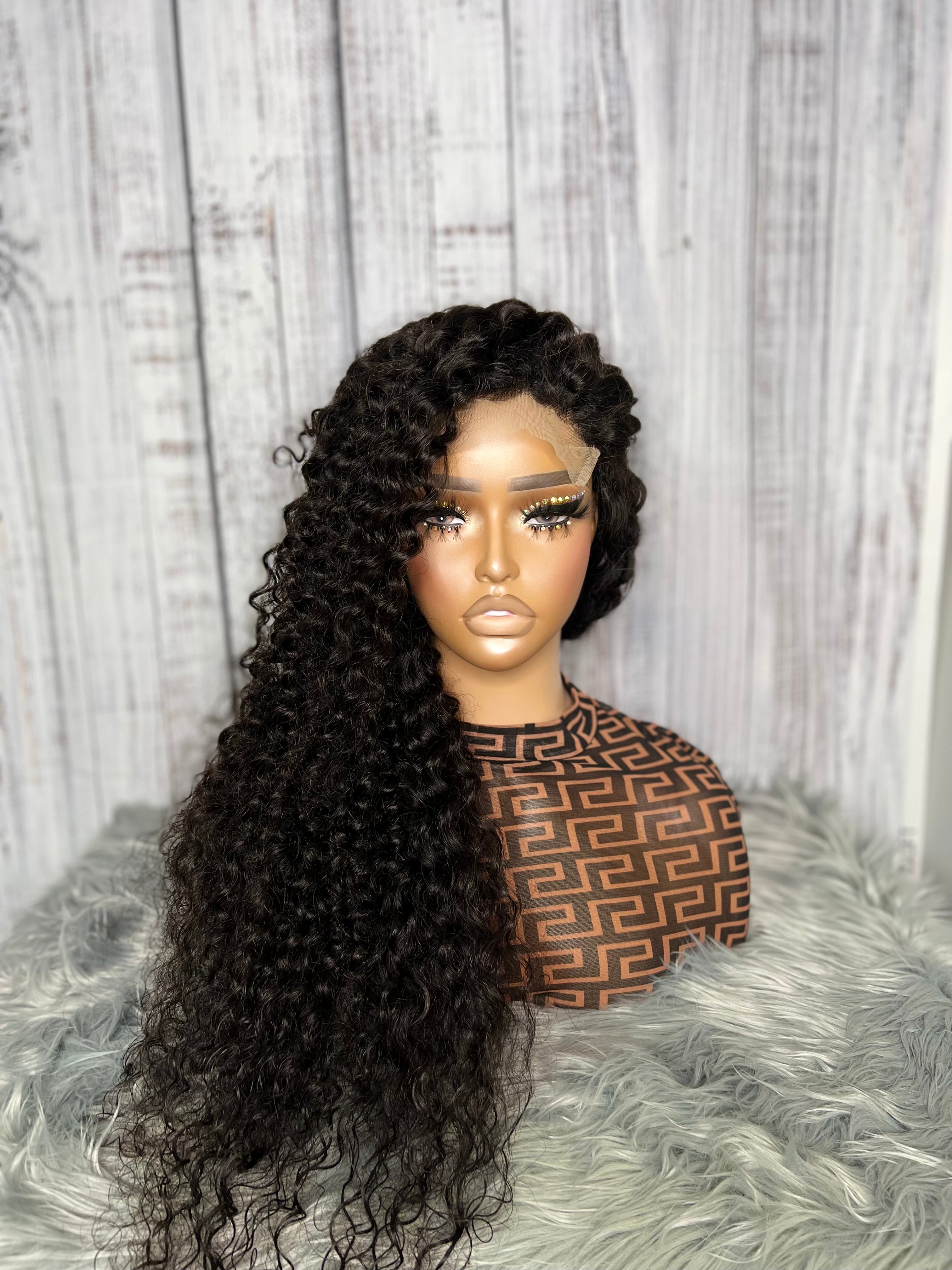 Luxury Mink 5x5 Deep Wave Transparent Lace Closure Wig